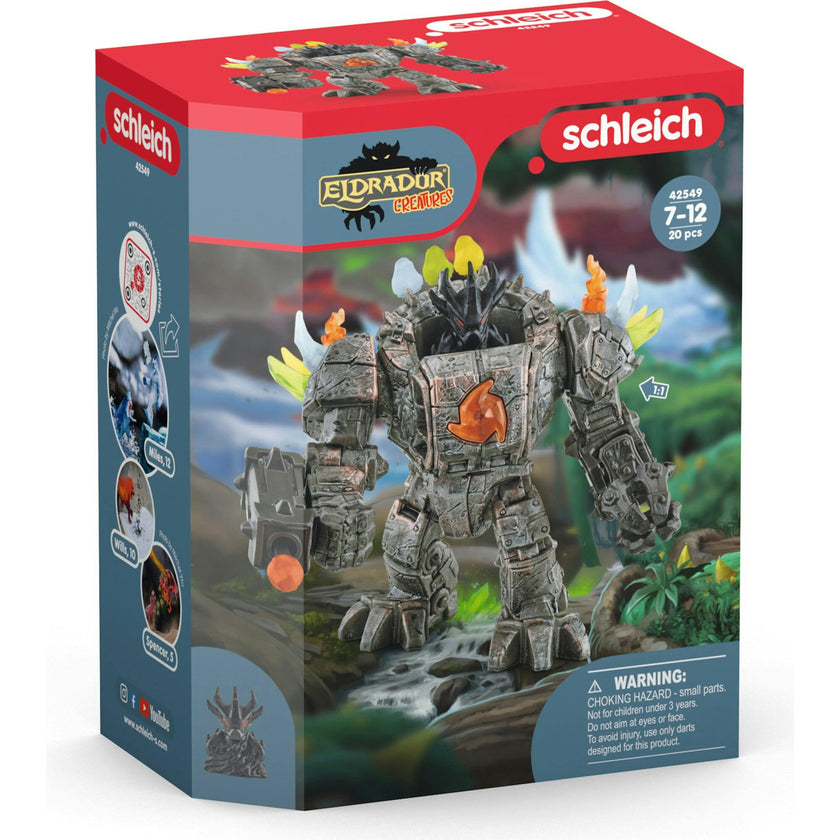 Schleich Eldrador Creatures: Master Robot With Mini Creature - 20 Piece Playset