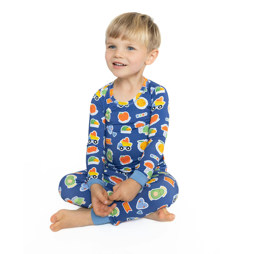 My Funny Valentine - Blue - Long Sleeve Loungewear Set