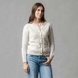Organic Tweed Sweater Cardigan