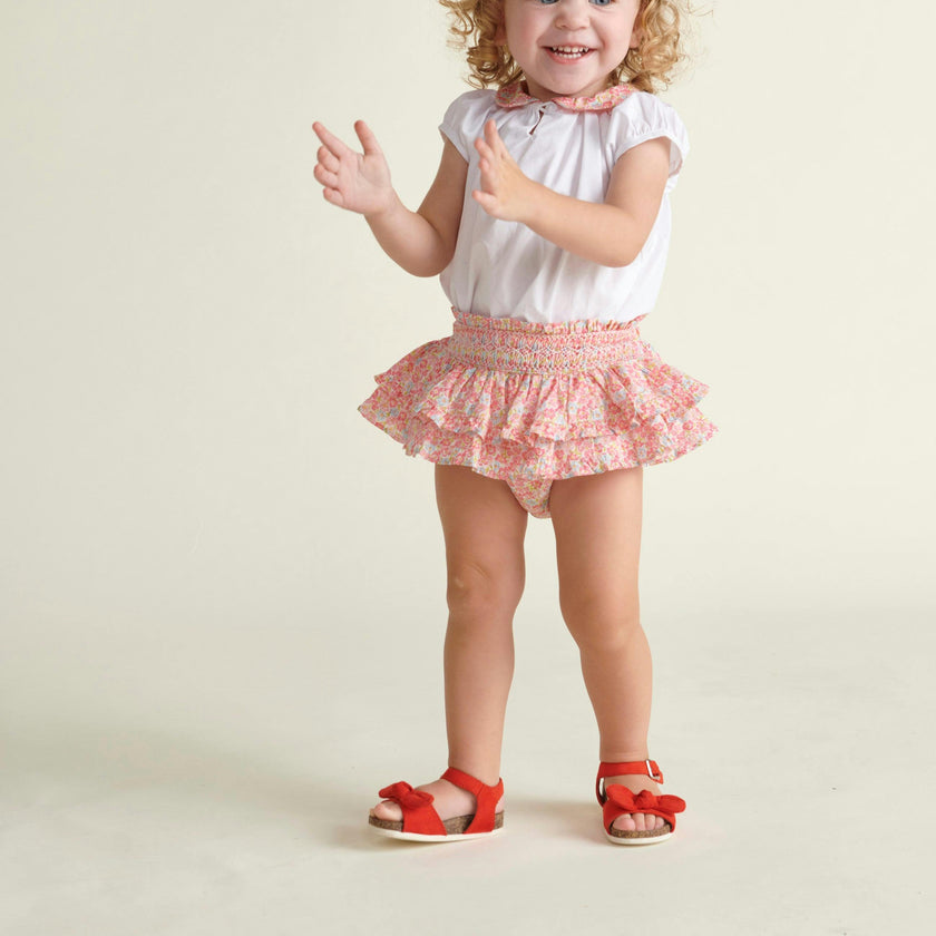 Hand-Smocked Baby Skort Lilou