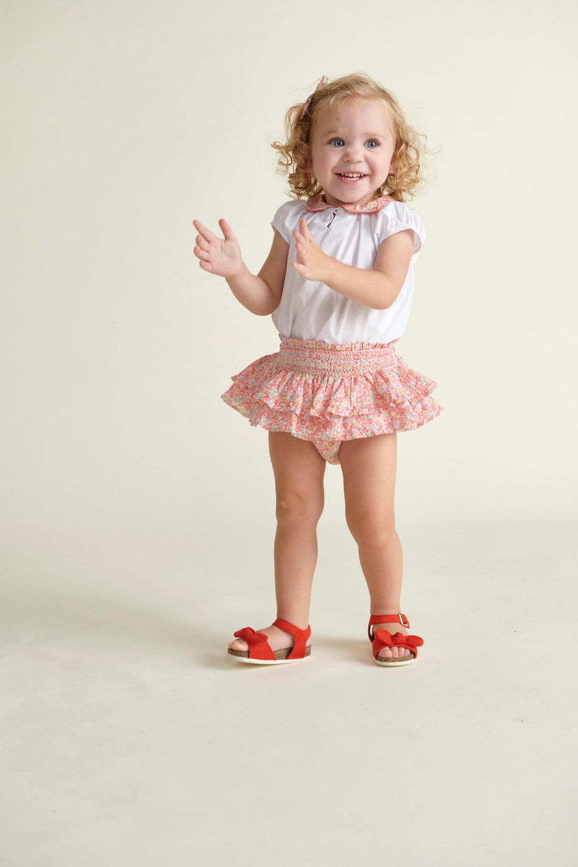 Hand-Smocked Baby Skort Lilou