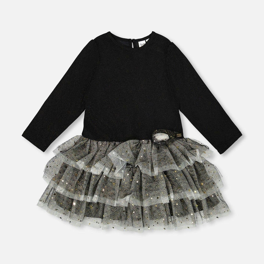 Glittering Mesh Skirt Party Dress