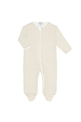 Camel Classic Stripes Zipper Footie