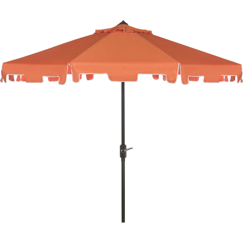 UV-Resistant Zimmerman 9' Crank Push-Button Tilt Umbrella