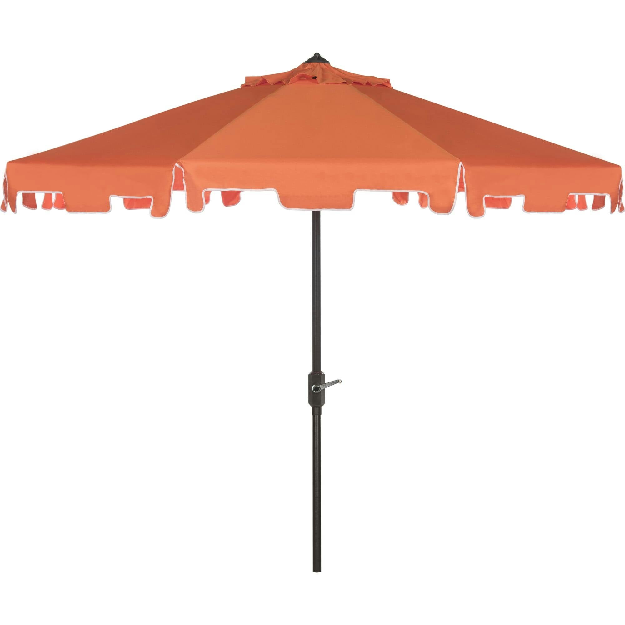 UV-Resistant Zimmerman 9' Crank Push-Button Tilt Umbrella