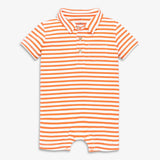 Clearance baby polo shortie in mini stripe