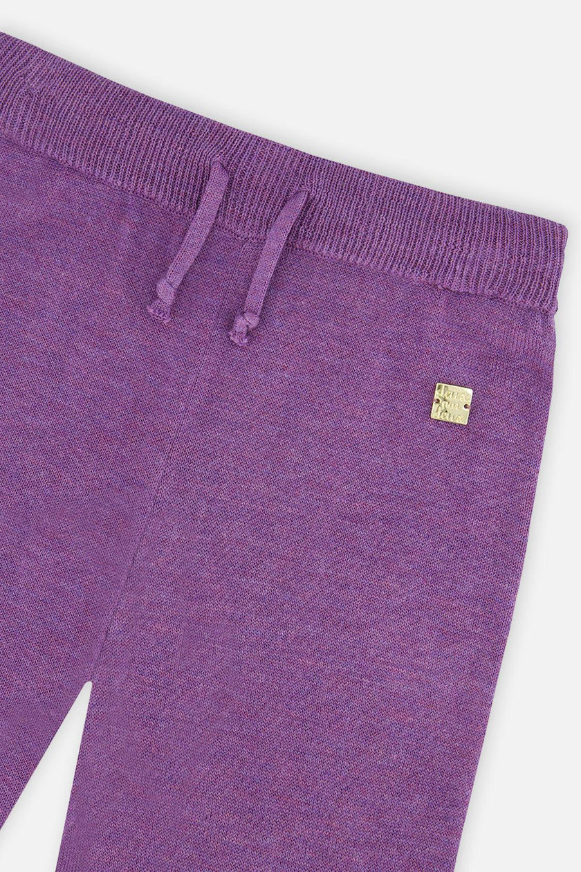 Knitted Wide Leg Pants Violet