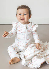 Butterflies Pima Cotton Baby One-Piece Pajamas
