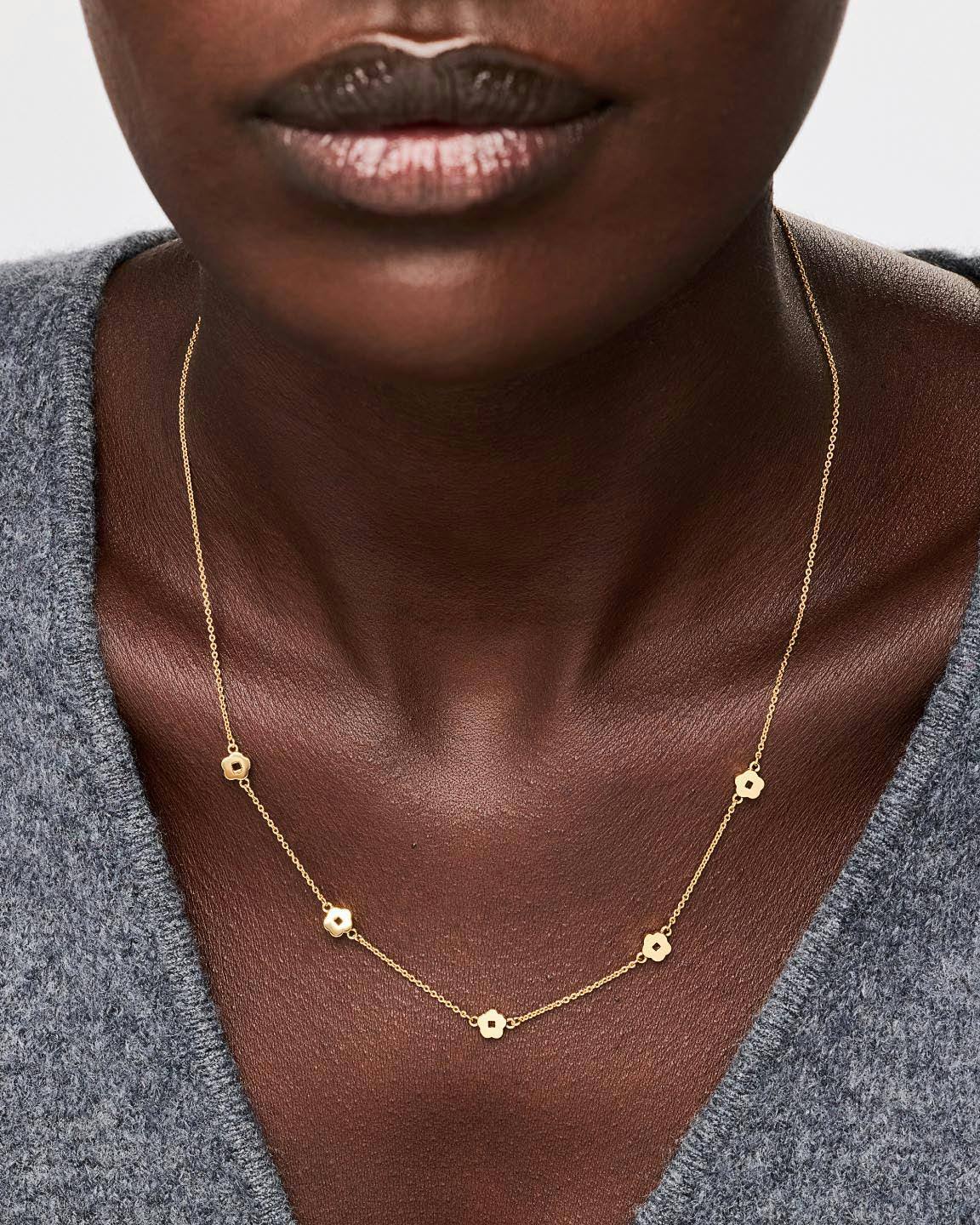 Flower Station Necklace - Rowena Necklace