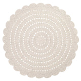 Alma Hand-Crocheted Scalloped Large Round Rug