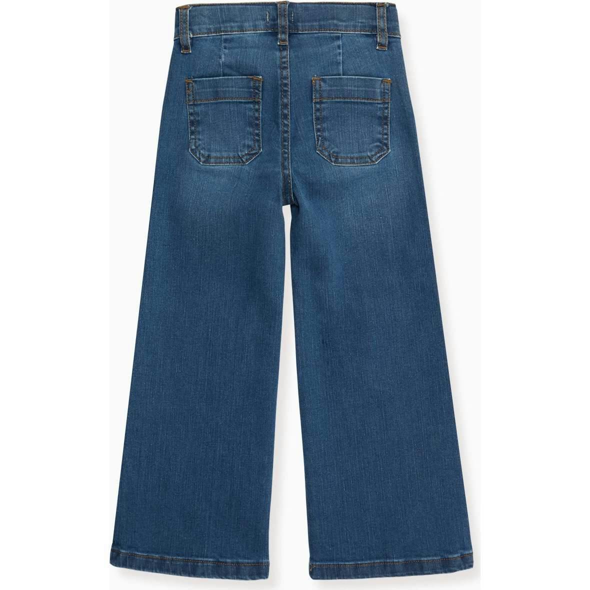 Blue Denim Enola Girl Wide Leg Jeans