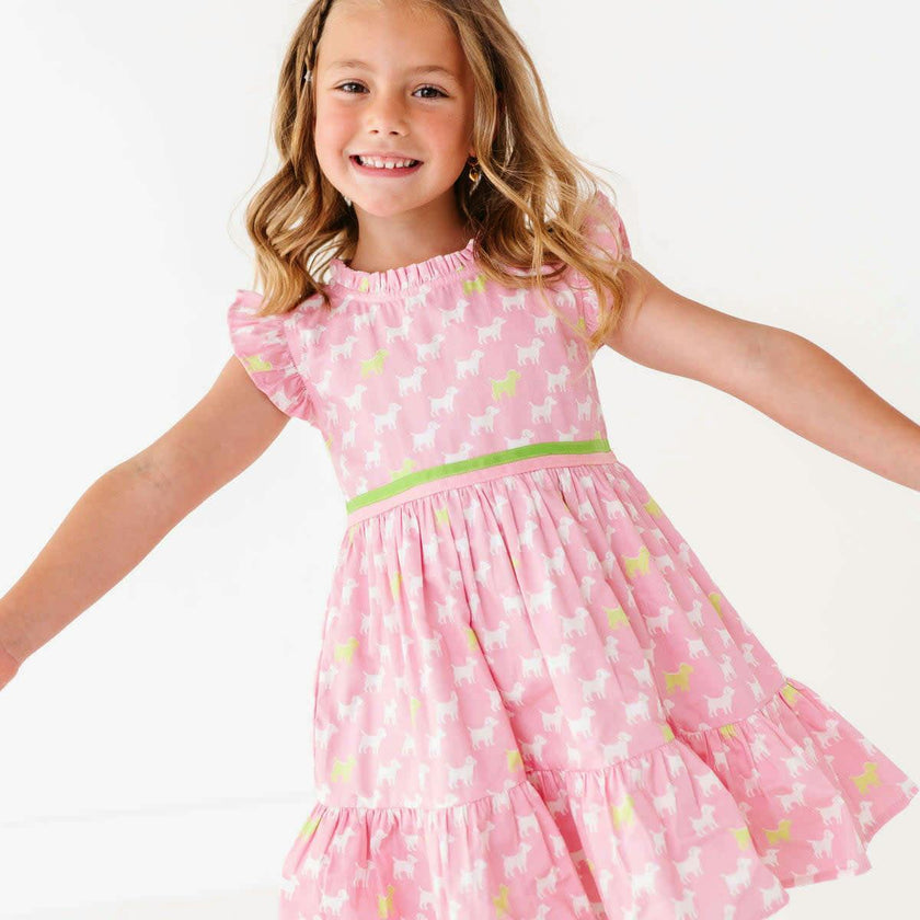 Puppies Ruffle Dress