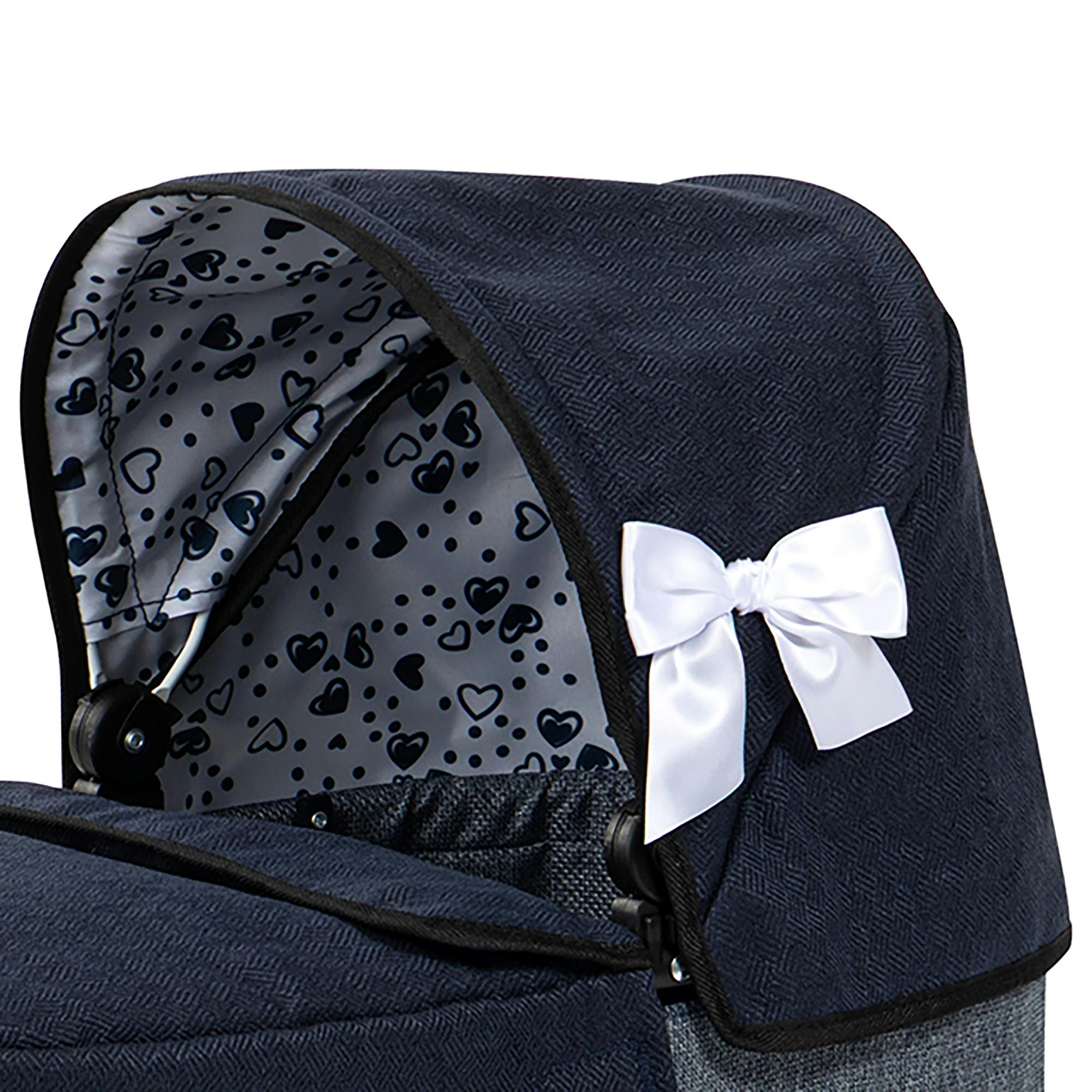 Bayer Design Dolls: Pram Classic - Navy & Grey
