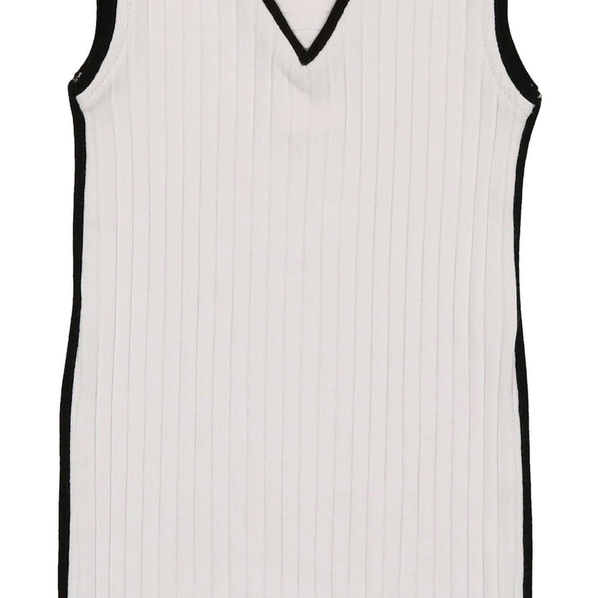 Piped Ribbed Romper