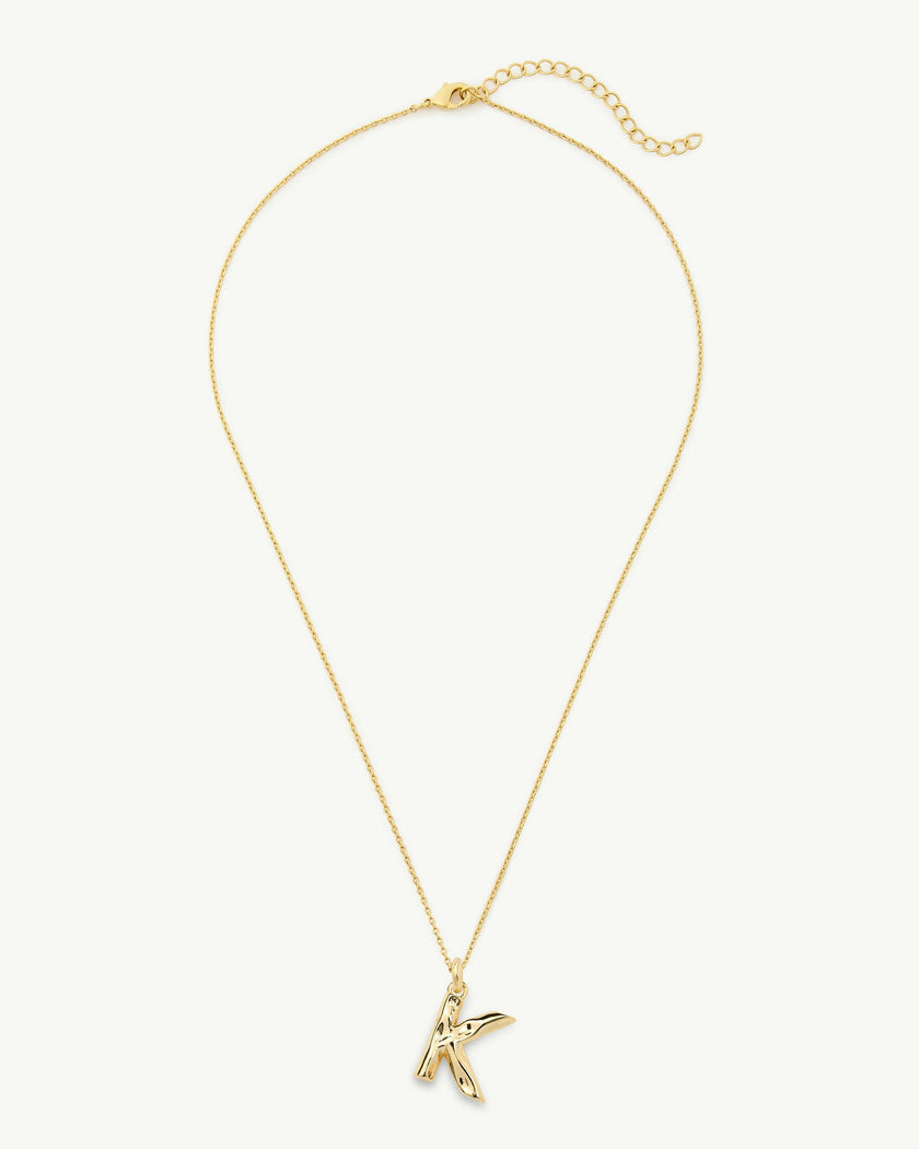 Monogram Necklace in Gold