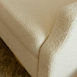 Crewe Recliner and Swivel Glider in Ivory Boucle w/Light Wood Base