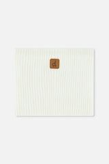Baby Ribbed Knit Neckwarmer Off-White