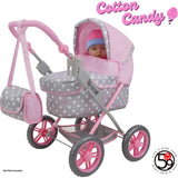 Cotton Candy Pink Amanda Doll Pram Doll Accessory - Pink