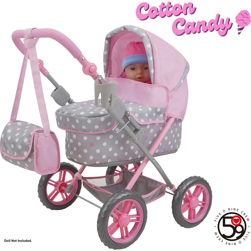 Cotton Candy Pink Amanda Doll Pram Doll Accessory - Pink