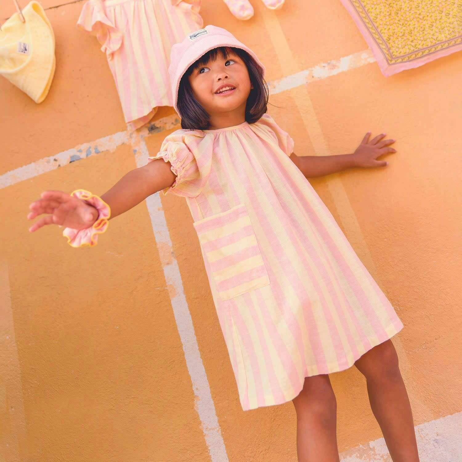 Citrus Stripe Lucille Baby Dress