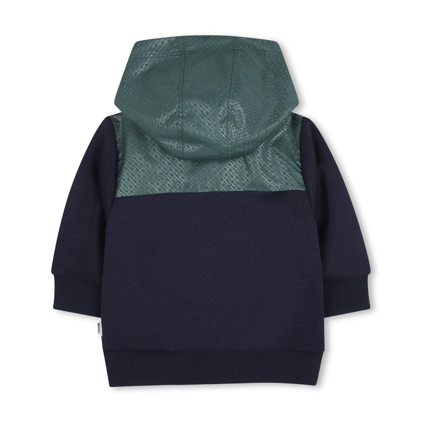 Dark Navy & Green Panel Tracksuit