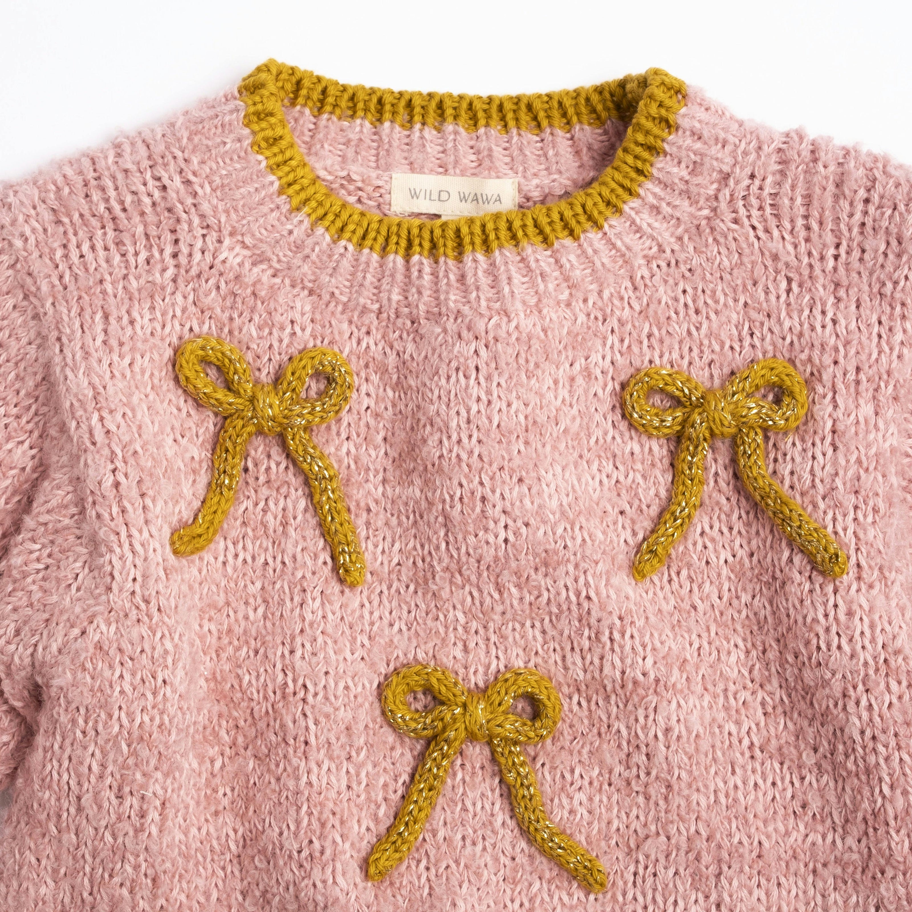 Bow Sweater in Stardust