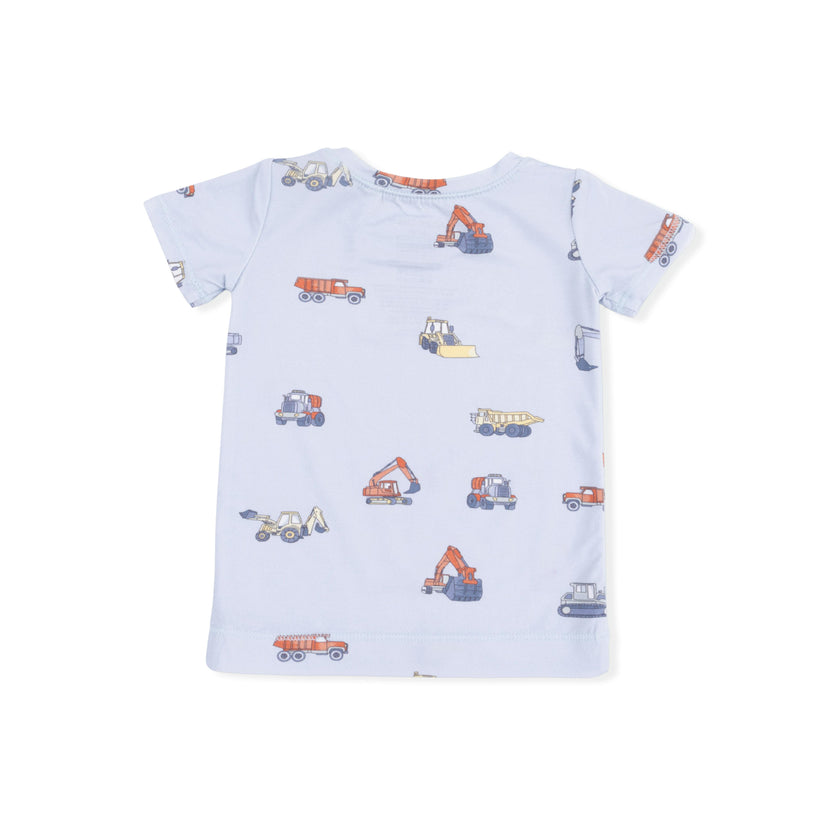 Construction Vehicles - Short Sleeve Loungewear Set
