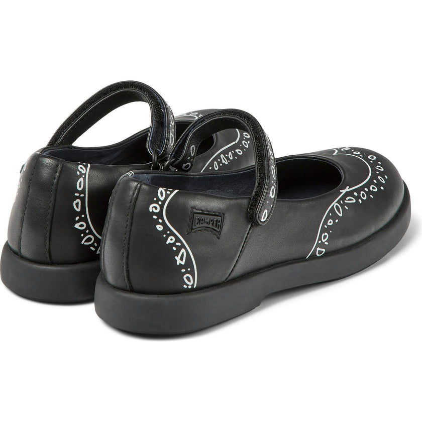 Duet Twins Printed Leather Mary Jane Shoes