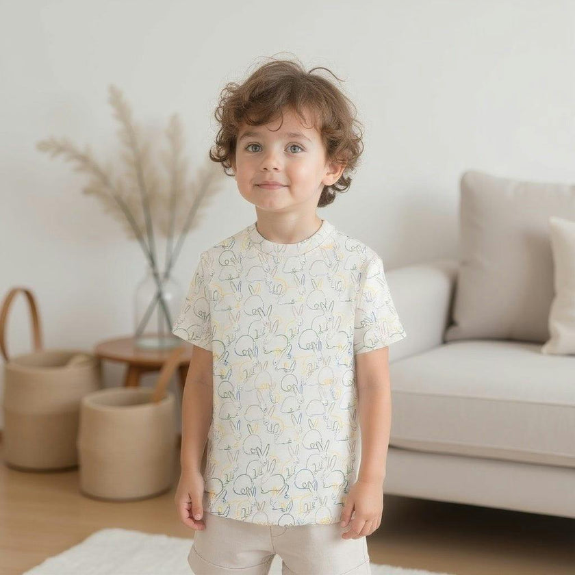 Boxy Toddler Tee | bunnies