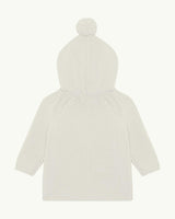 Bo Cable Knit Pram Cardigan - Milky White