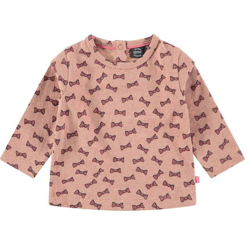 Allover Bow Print Sweatshirt