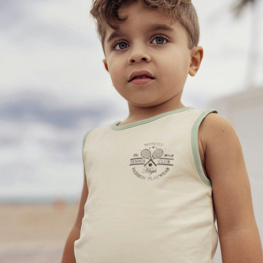 Baby Tennis Club Unisex Sleeveless Tee & Short Set