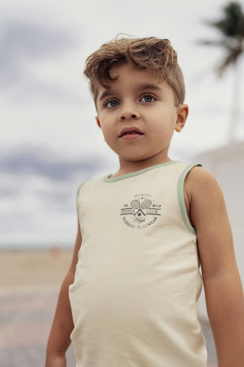 Baby Tennis Club Unisex Sleeveless Tee & Short Set