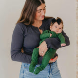 Convertible Zip-Up Footie Pajama - Alder