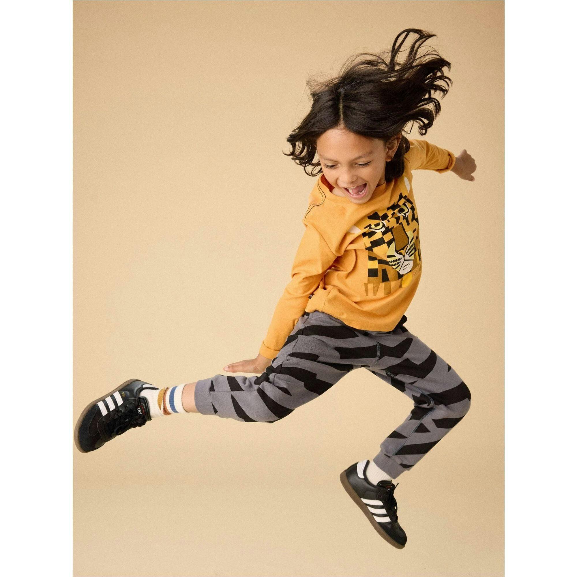 Bojagi Leopard Graphic Tee, Orange