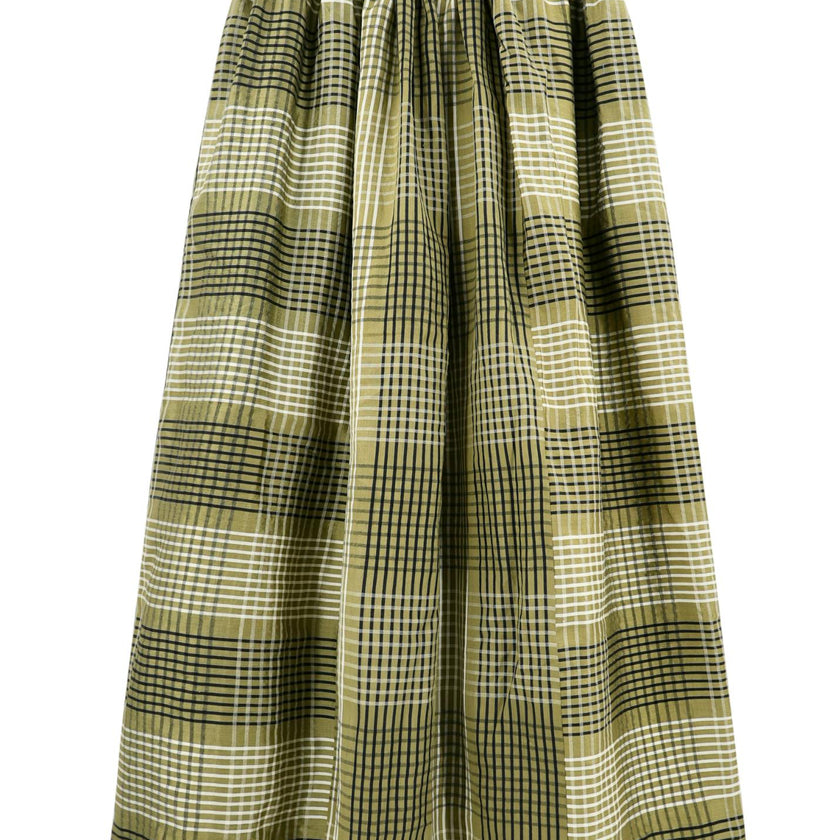 Verona Skirt in Olive Plaid