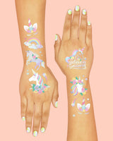 Unicorn Tats - 52 foil temporary tattoos