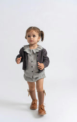 Knit Textured Button Front Cardigan