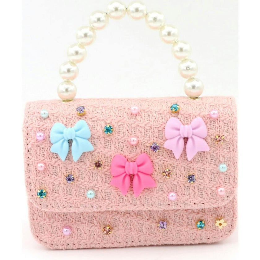 Bows Tweed Purse