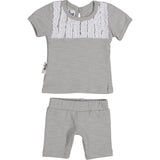 Tux Ruffle 2-Piece Top & Short Set