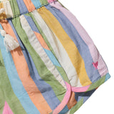 Girls Millie Short - Parade Stripe