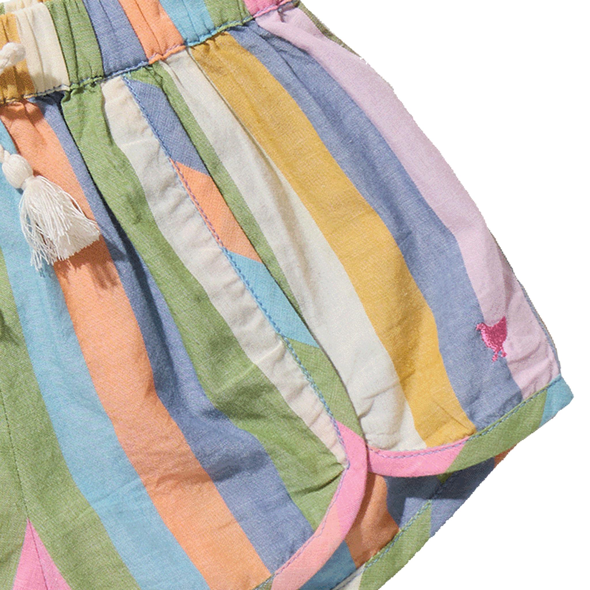 Girls Millie Short - Parade Stripe