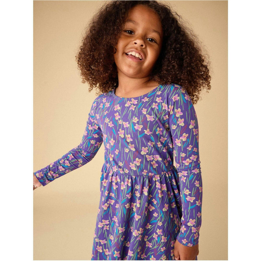 Printed Ballet Dress, Purple