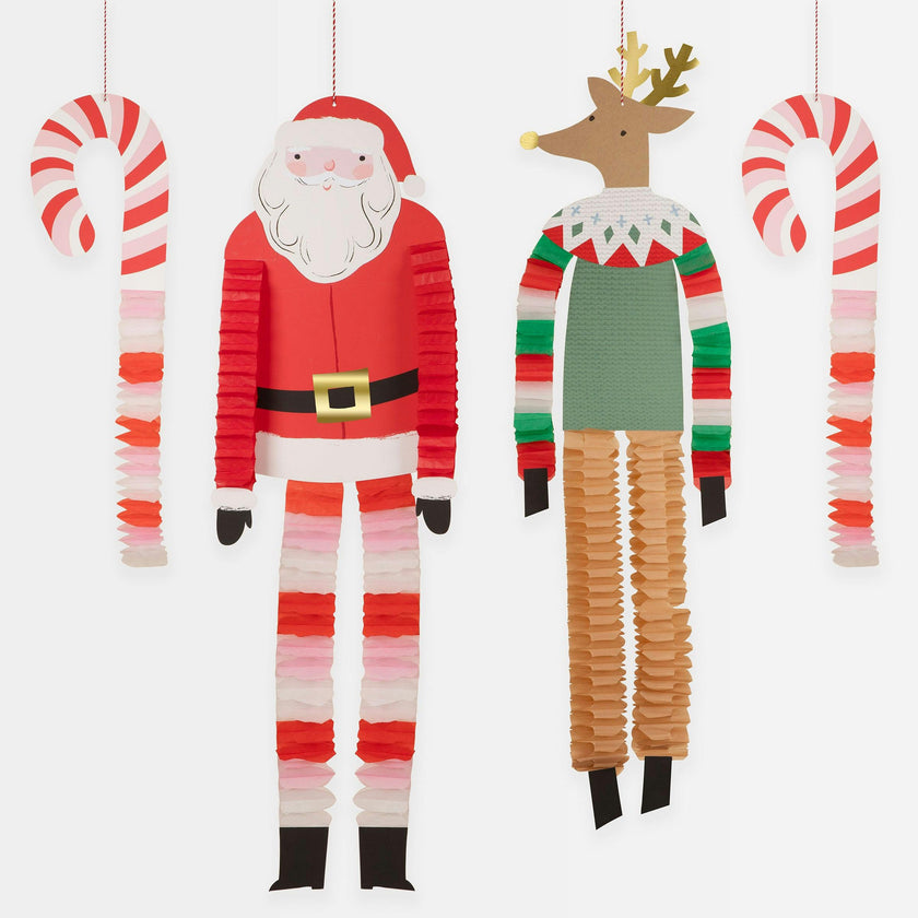 Long Legged Santa & Decorations