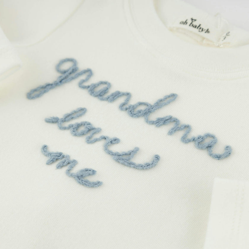 "grandma loves me" FOG Baby Rib 2pc Set