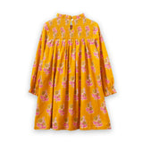 Smocked Long Sleeve Dress