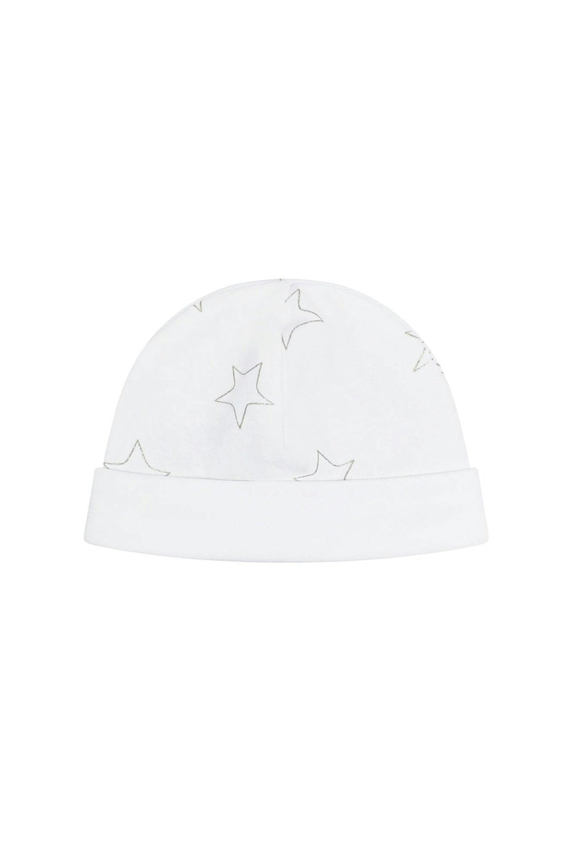 Grey Stars Print Hat