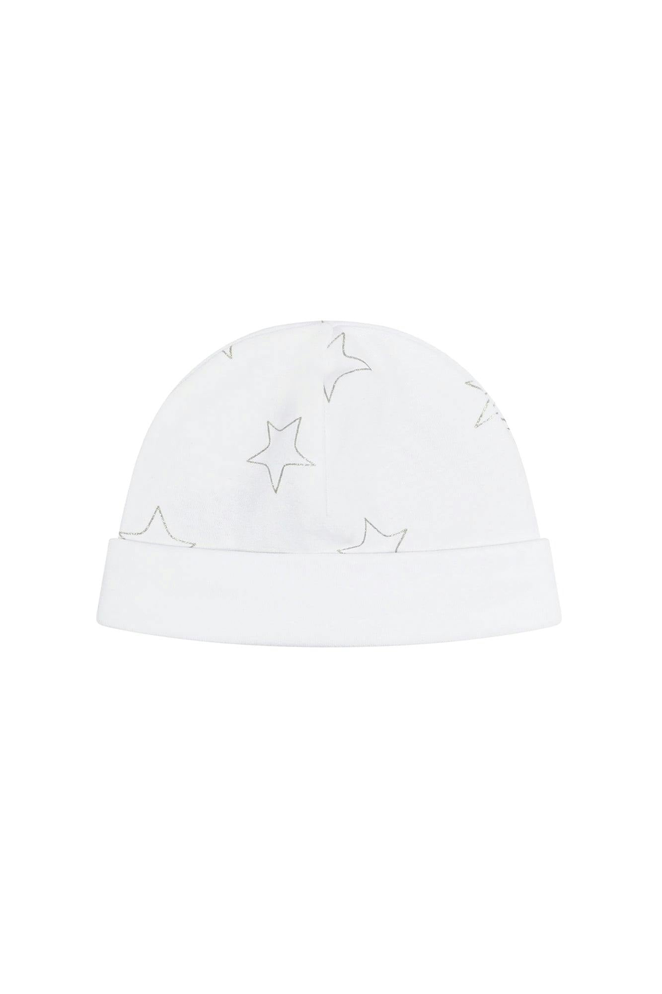 Grey Stars Print Hat