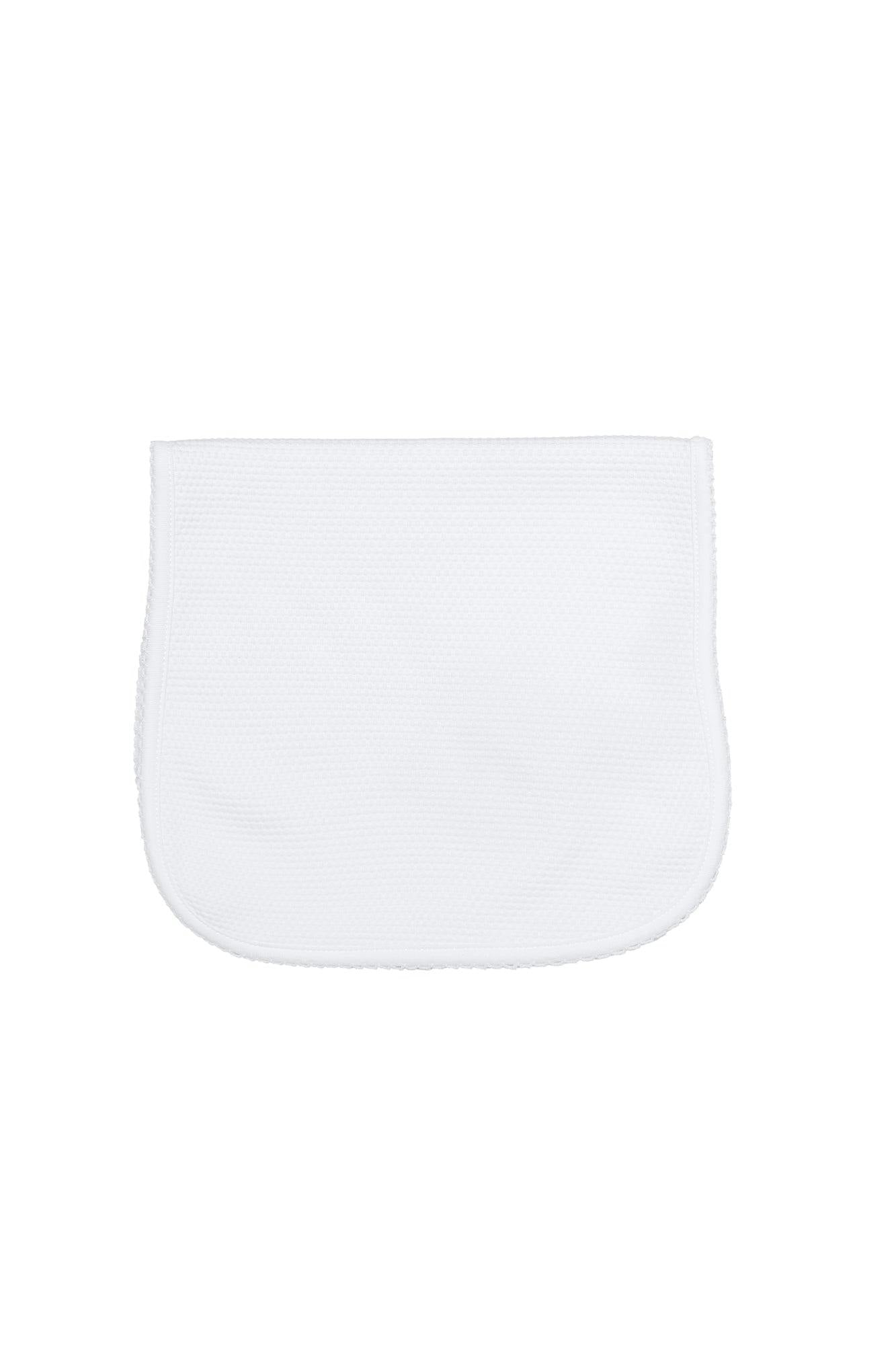 White Bubble Baby Burp Cloth