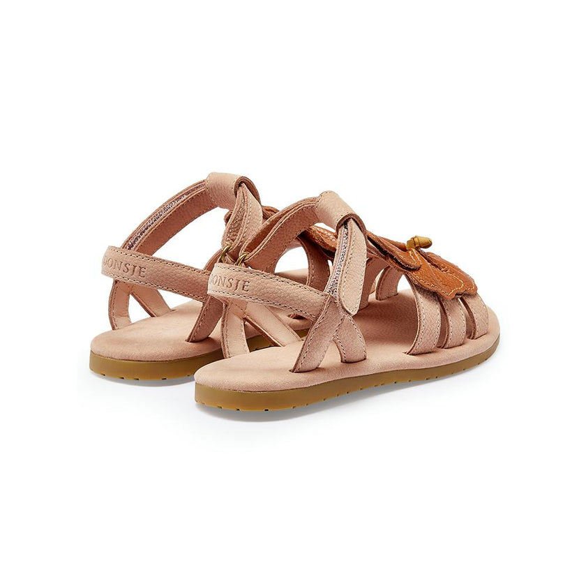 Iles Fields Sandals | Hibiscus | Coral Betting Leather